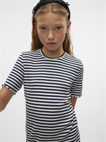 VERO MODA GIRL Stribet Kjole Vio Navy Blazer